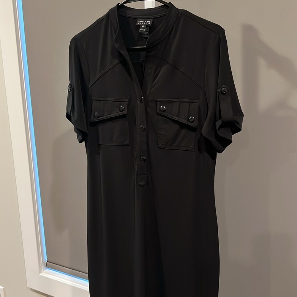 En Focus Studio Knit Shirt Dress